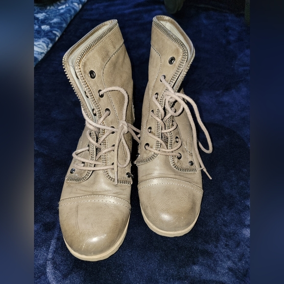 Women's combat ankle booties - Picture 7 of 12